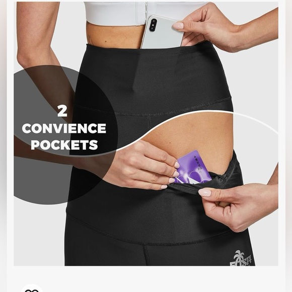 FitsT4 women’s swimming legg high waisted swim pants full length swimming - Picture 4 of 6